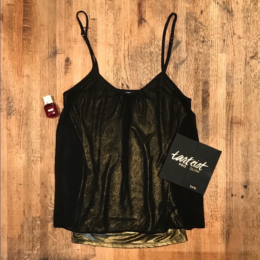Express Black and gold tank top